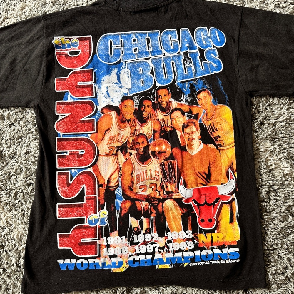 Chicago Bulls Double Three-peat Dynasty shirt - Picture 4 of 6